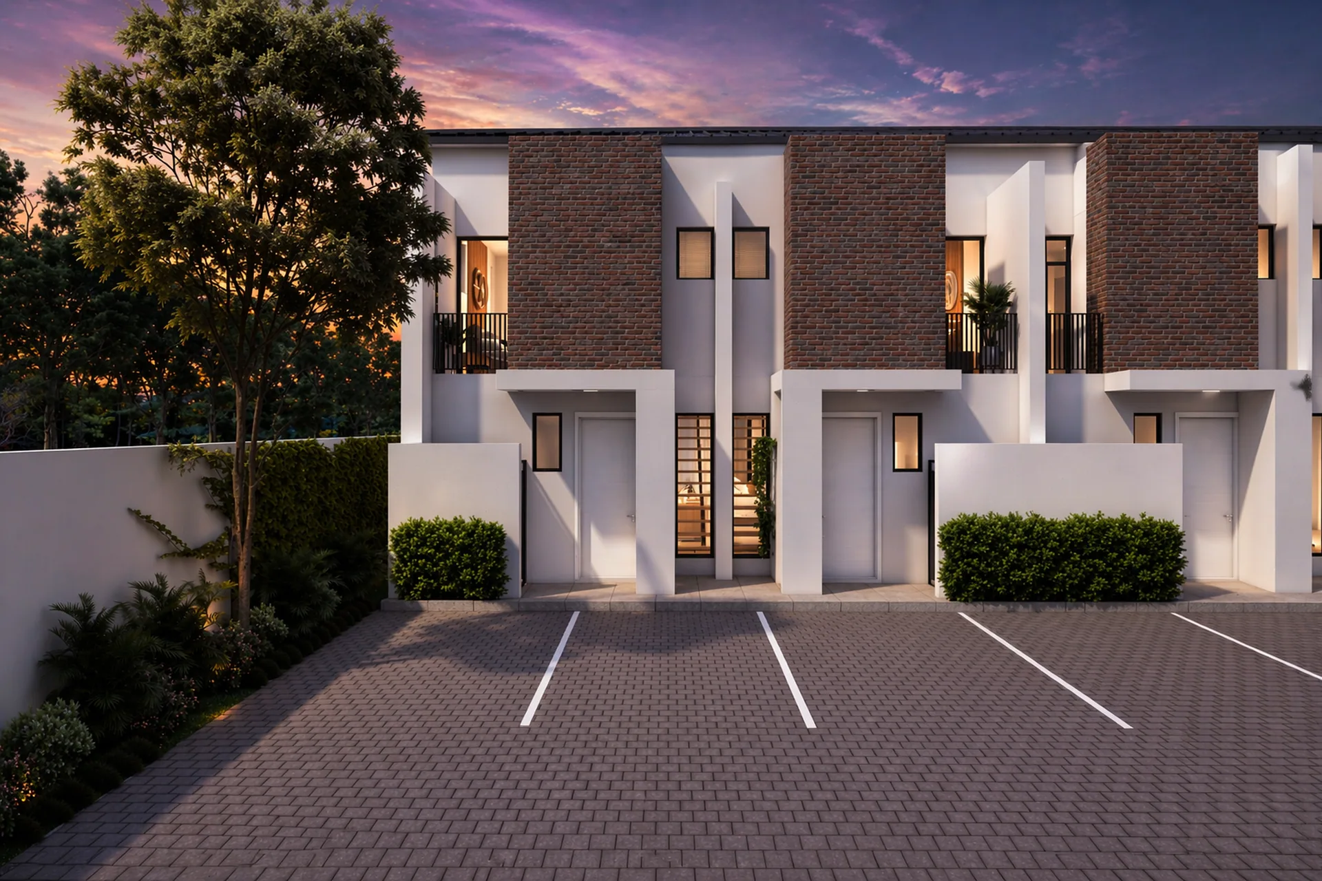 Aerial 3D view of The Abbotsford development